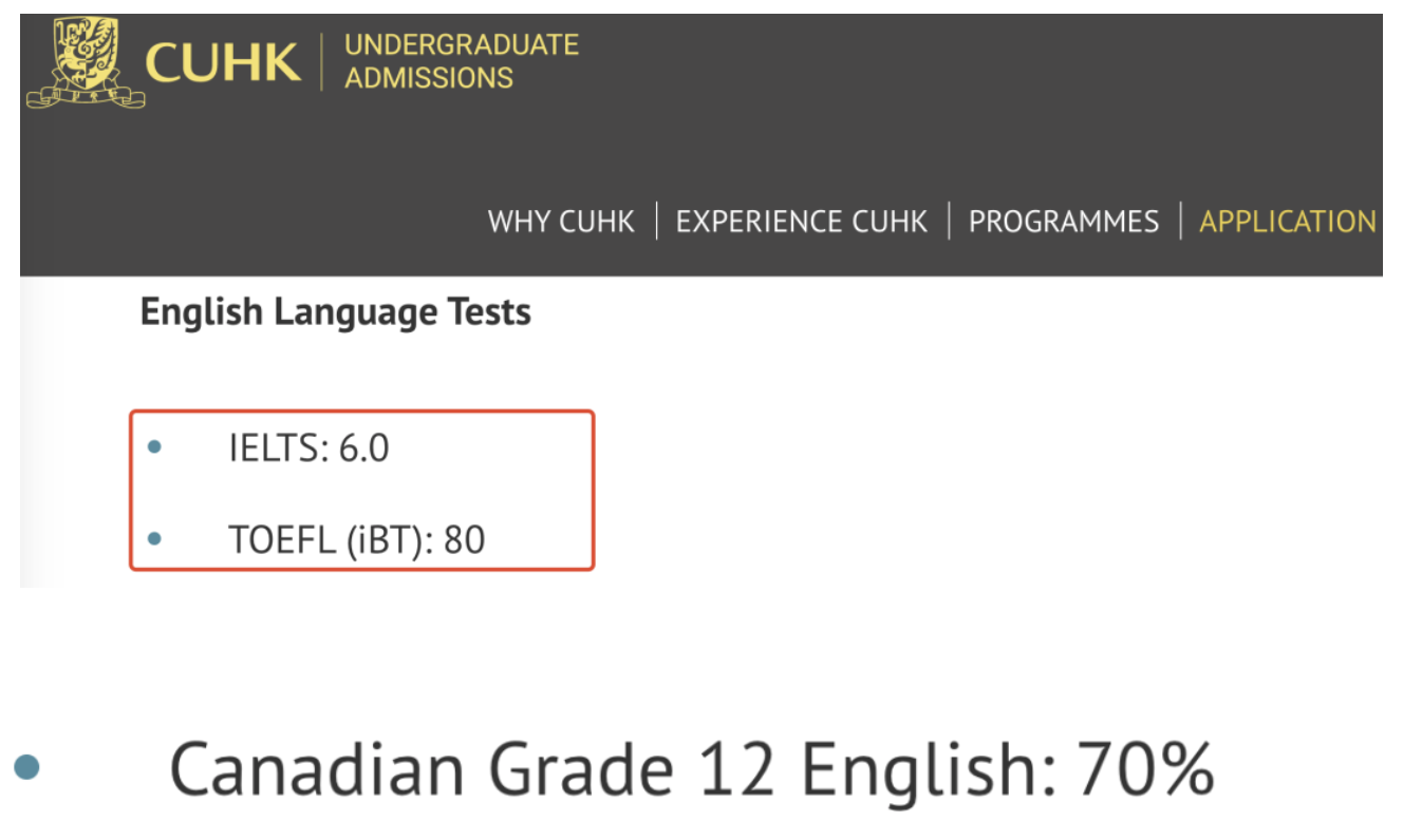 世界大學(xué)QS排名前100的香港中文大學(xué)（港中大）錄取要求詳解