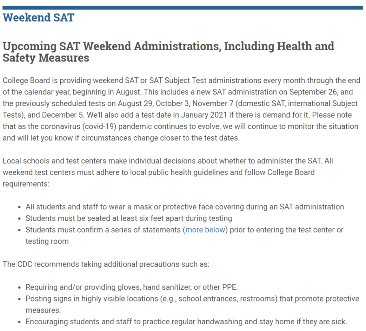 亞博館“考場變方艙”Sat考試中心可能臨時(shí)調(diào)整或關(guān)閉